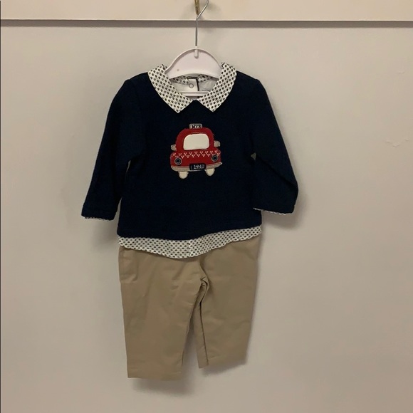 Baby boy sweater and pants jumpsuit - Picture 2 of 6